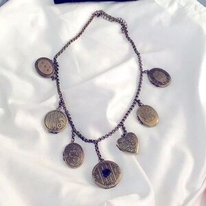Joan Rivers Multi Locket Charm Necklace